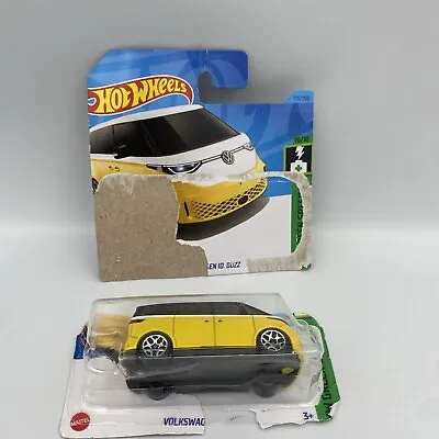 Buy Hot Wheels VW Volkswagen ID Buzz Diecast Toy Yellow White 2023 Green Speed M Cas • 4.99£