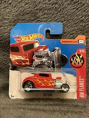 Buy Hot Wheels - '32 Ford - HW Flames - 146/365 - Red/Flames - Boxed New. • 1.99£
