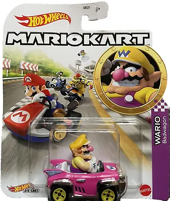 Buy Hot Wheels Mario Kart Wario Badwagon 1:64 GRN22GBG25 Race Model Nintendo Car • 12.94£