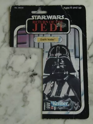 Buy Original KENNER Vintage 1983 STAR WARS Darth Vader CARD BACK Jedi ROTJ Blister • 0.01£