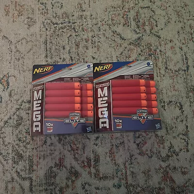 Buy Nerf N-Strike Elite Mega Foam Darts Bullets Refill 10 Pack X2 New • 12.99£