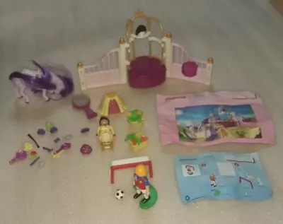 Buy Playmobil 6855 Princess Castle Stable 4947 Soccer Player Accessories+Leaflets • 8.99£
