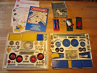 Buy 1980's Meccano Set 8 Near Complete With Introduction Book, Instruction Books 3-8 • 60£