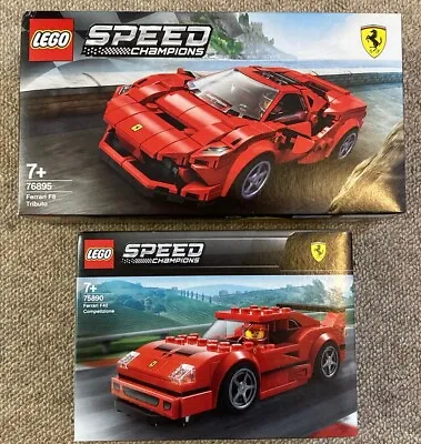 Buy LEGO SPEED CHAMPIONS: Ferrari F8 76895 + Ferrari F40 75890 Retired Unopened New • 47£
