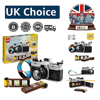 Buy 3in1 Retro Camera Toy - Build A Camera, Video Camera, Or TV - Creative Play • 29.99£