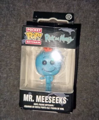Buy Rick And Morty Funko Pocket POP! Keychain Mini Figure - Mr Meeseeks  • 5£