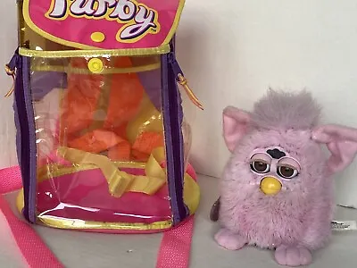 Buy Furby Toy Crystal 2000 Working Pink Vintage Tiger Electronics Hasbro Backpack • 109.99£