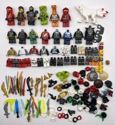 Buy LEGO Ninjago Minifigures Parts Spares Weapons Helmets & Wolf Bundle WRT • 1.04£