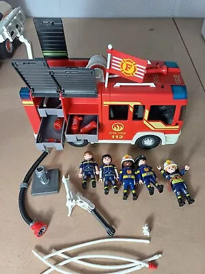 Buy PLAYMOBIL 5363  Fire Engine With Flashing Lights And Siren Inc 5 FIGURES! VGC • 14.99£