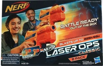 Buy Hasbro Nerf Laser Ops Classic Blaster Battle Ready 2 Pack New Free UK Delivery  • 14.95£