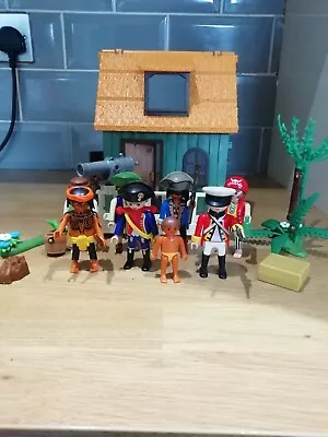 Buy Playmobil Pirate Shack & 8 Figures, Pirate Playset • 12£