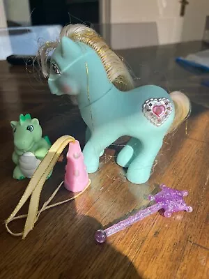 Buy My Little Pony Aquamarine Princess, Dragon, Hat & Purple Wand • 100£