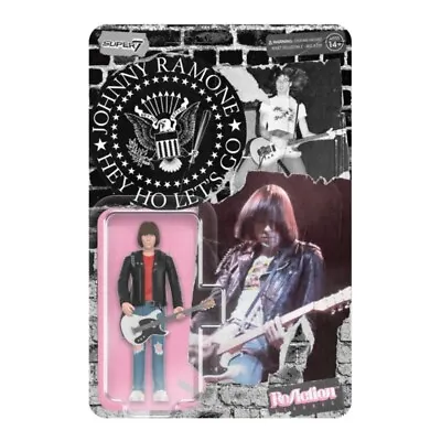 Buy Ramones ReAction - Johnny Ramone  SUPER7 3.75  FIGURE RAMOW01-JHN-01 • 19.95£