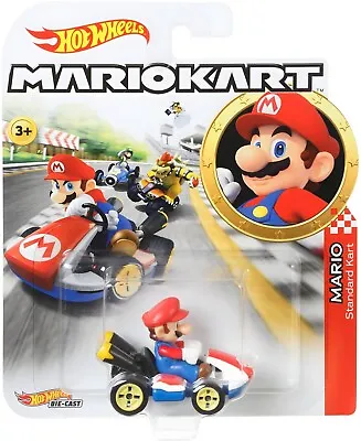 Buy Hot Wheels Mario Kart Mario, Standard Kart Die-cast Vehicle Assortment • 8.49£