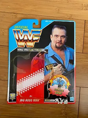 Buy Wwe The Big Boss Man Hasbro Wrestling Figure Backing Card Wwf Series 3 Clean • 23.99£