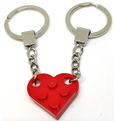 Buy LEGO Red Love Heart Keychain Keyring Valentines Present Gift Birthday NEW • 4.99£