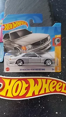 Buy Hot Wheels ~ '89 Mercedes-Benz 560 SEC AMG, S/Card, Silver.  More Models Listed! • 3.39£
