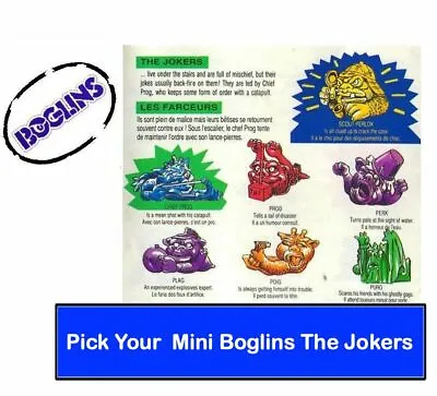 Buy Mini Boglins The Jokers Assorted Set Of 2 Complete Your Collection • 3.99£