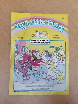 Buy Vintage UK My Little Pony G1 Comic Magazine Hasbro 1986 Issue No 33 • 2.99£