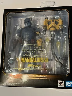 Buy Star Wars The Mandalorian Bandai S.H. Figuarts Heavy Mandalorian Action Figure • 60£