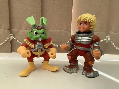 Buy Vintage Bucky O'Hare Action Figures X2 Bucky O Hare & Willy Du Wit Hasbro 1990 • 9.99£