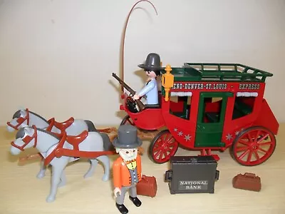 Buy PLAYMOBIL STAGE COACH 4399 COMPLETE (Western Cowboys) • 12.99£
