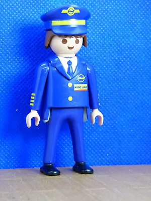 Buy Playmobil SJ-23  Pilot Figure Airport Airline Hat • 2.99£