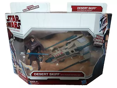 Buy Star Wars Clone Wars Desert Skiff Vehicle With Anakin Skywalker Hasbro 2009 • 39.99£