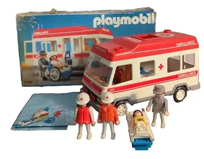Buy Vintage Playmobil Emergency Ambulance 3456 Inc Box, Figures & Accessories • 15.99£