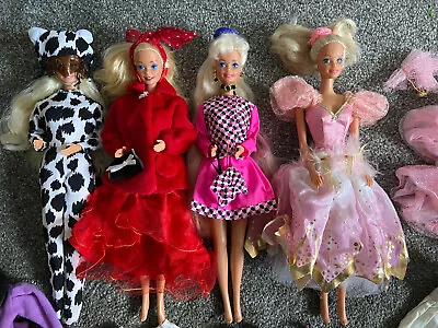 Buy Vintage Barbie 4 Dolls Bundle With Clothes  - RARE  • 50£