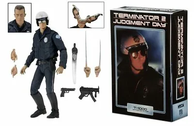 Buy Terminator 2 (Judgment Day) Ultimate T-1000 Motorcycle Cop - 7  Figure (NECA) • 43.95£