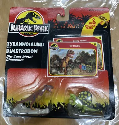 Buy AE359 Jurassic Park Die-Cast Dinosaurs 2 Pack Tyrannosaurus & Dimetrodon MOSC • 15£