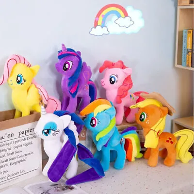 Buy 12 INCH MLP My Little Pony Plush Twilight Sparkle Toys Rainbow Dash Pinkie Pie • 7.39£