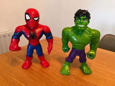 Buy Hasbro Playskool Marvel Mega Mighties Heroes Spiderman And Hulk Figures Toys 10  • 0.99£