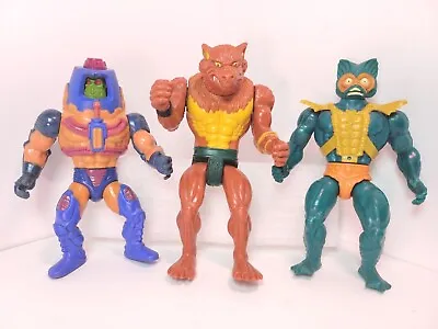 Buy Lot Of 3 Vintage Toys Actuon Figures Man-E-Faces -He-Man, Her-Man, Thundercat • 43.56£