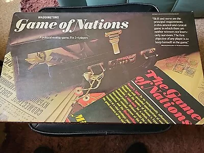Buy Vintage Retro The Game Of Nations Board Game By Waddingtons 1973 Complete • 3£