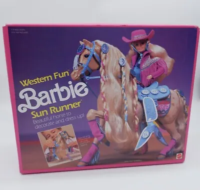 Buy 1989 Barbie Sun Runner Horse Made In Mexico Nrfb • 299.77£