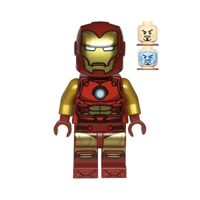 Buy LEGO Marvel Super Heroes Iron Man Dark Red And Gold Armour Minifigure From 76263 • 11.99£