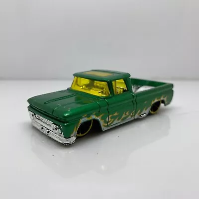 Buy Hot Wheels Custom 1962 Chevy Pick Up Low Rider Green Flames Thailand 1:64 Y • 3.99£