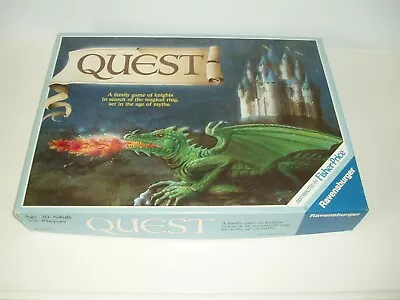 Buy Vintage  Quest  Board Game By Ravensburger. 1984.  Distributed By Fisher Price. • 17.99£