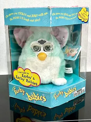 Buy Furby Baby Boxed Mint Green, 1999 Vintage Furby Fully Working Furby Babies • 99.99£