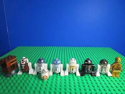 Buy Genuine LEGO STAR WARS DRIOD Minifigure Set ASTROMECH R2-D2 C-3PO GONK BB-8 • 43.42£