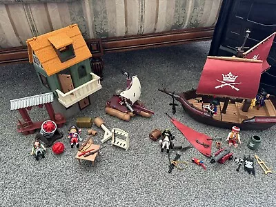 Buy Playmobil Gunpowder Island Hidden Pirate Fort ,pirate Raft And Pirate Ship • 25£