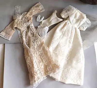 Buy Vintage BARBIE Wedding Gown & Veil Lot 6pcs Pearl Bead Neckline & Lace Lingerie • 36.94£
