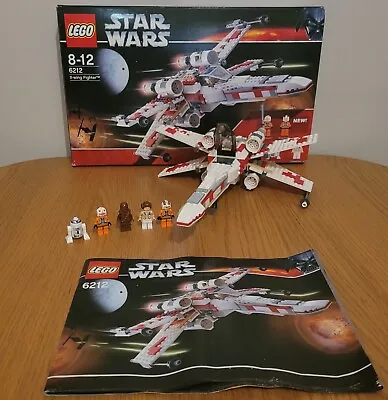 Buy LEGO Star Wars: X-wing Fighter (6212) Mostly Complete With Box And Instructions • 41.45£
