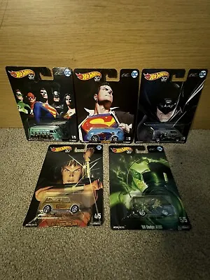 Buy 2017 Hot Wheels DC Comics FULL SET Pop Culture Vans Superman Batman Wonder Woman • 50£