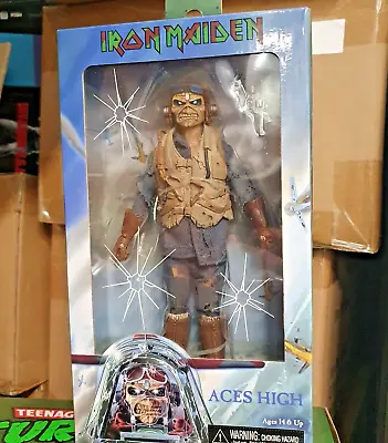 Buy Neca Iron Maiden Aces High Eddie 8  Clothed Action Figure Retro Doll Mego 14959 • 43.90£
