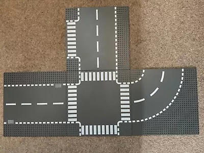 Buy LEGO Base Plate Road X 4 - Various Road Sections ( 32 X 32) • 2.50£
