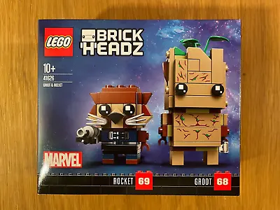Buy LEGO 41626 Marvel BrickHeadz: Groot & Rocket Brand New Retired Set • 16£