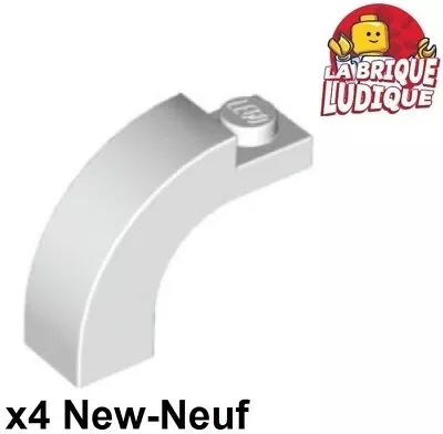Buy LEGO 4x Brick Arche Arch 1x3x2 Curve Curved Top White/White 6005 New • 2.76£
